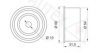 GM 55353701 Deflection/Guide Pulley, timing belt